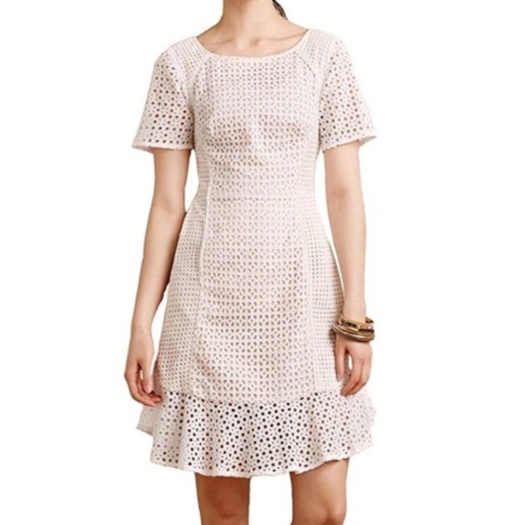 HD in Paris Dresses & Skirts - HD in Paris Anthropologie Georgia eyelet dress women’s 12 EUC